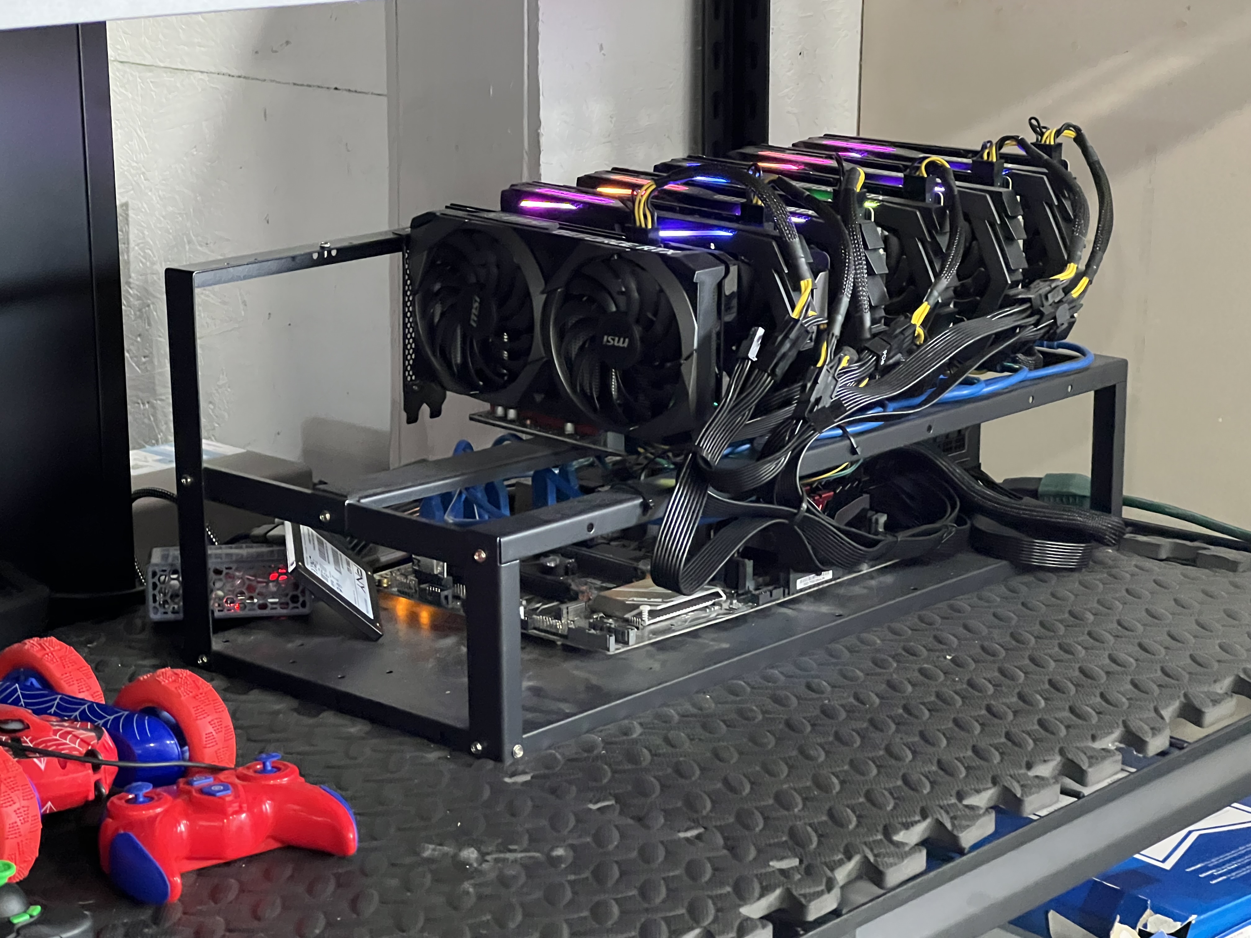 I Built a 6-GPU AI Cluster from Used Gaming Cards