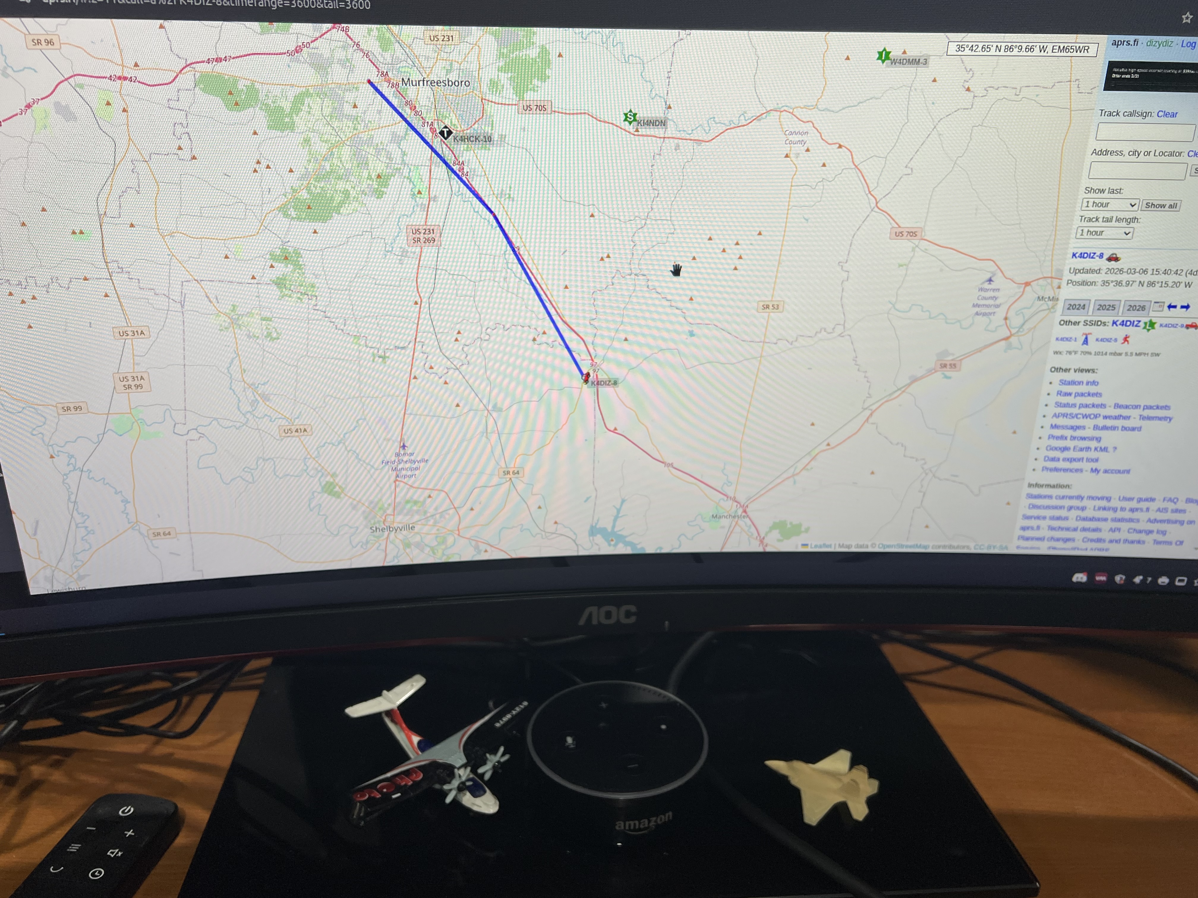 My Ham Radio Tells Alexa When I'm Almost Home