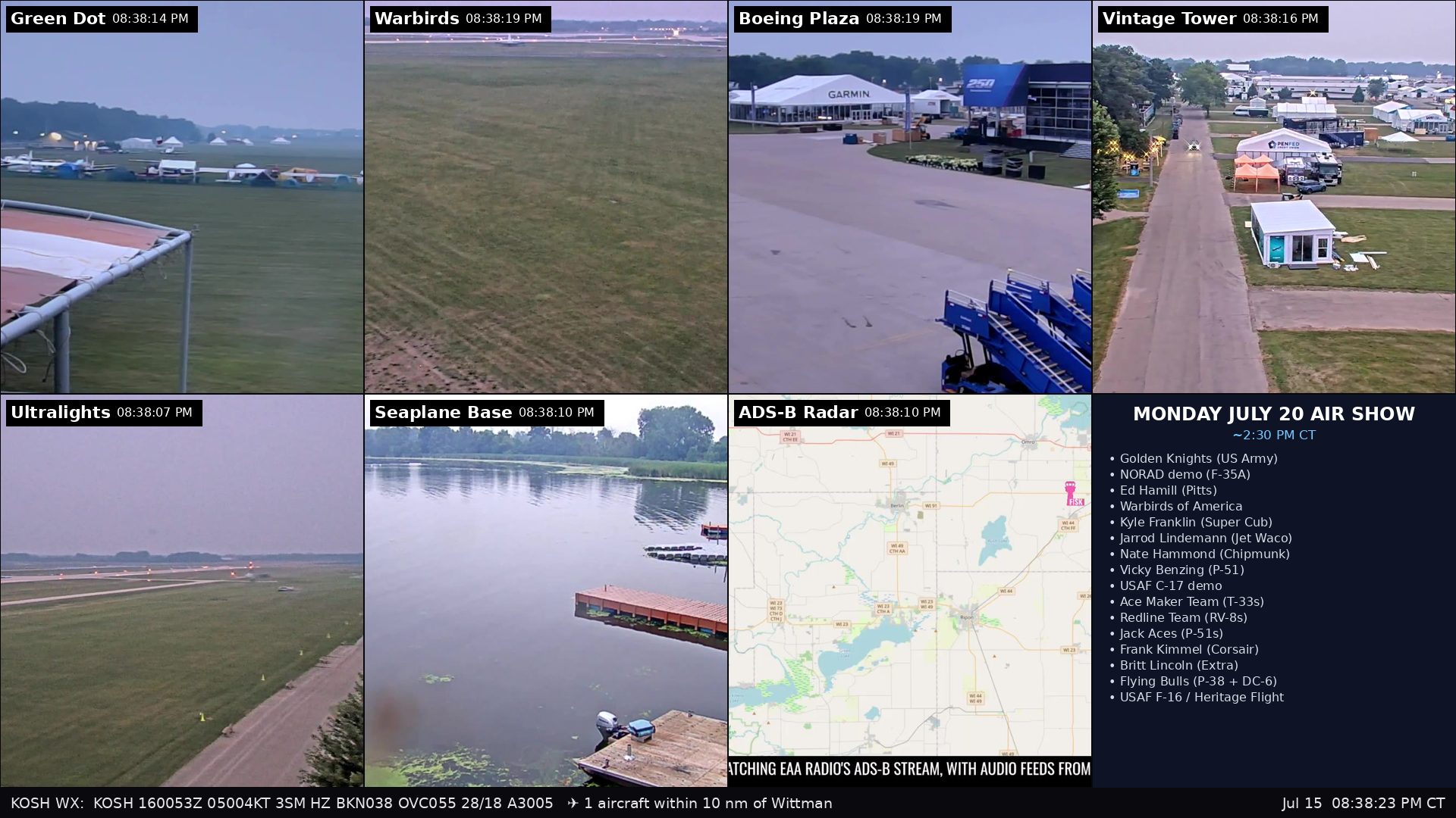 I Put the Oshkosh Air Show on My Desktop — Without Hosting a Single Frame of Their Video